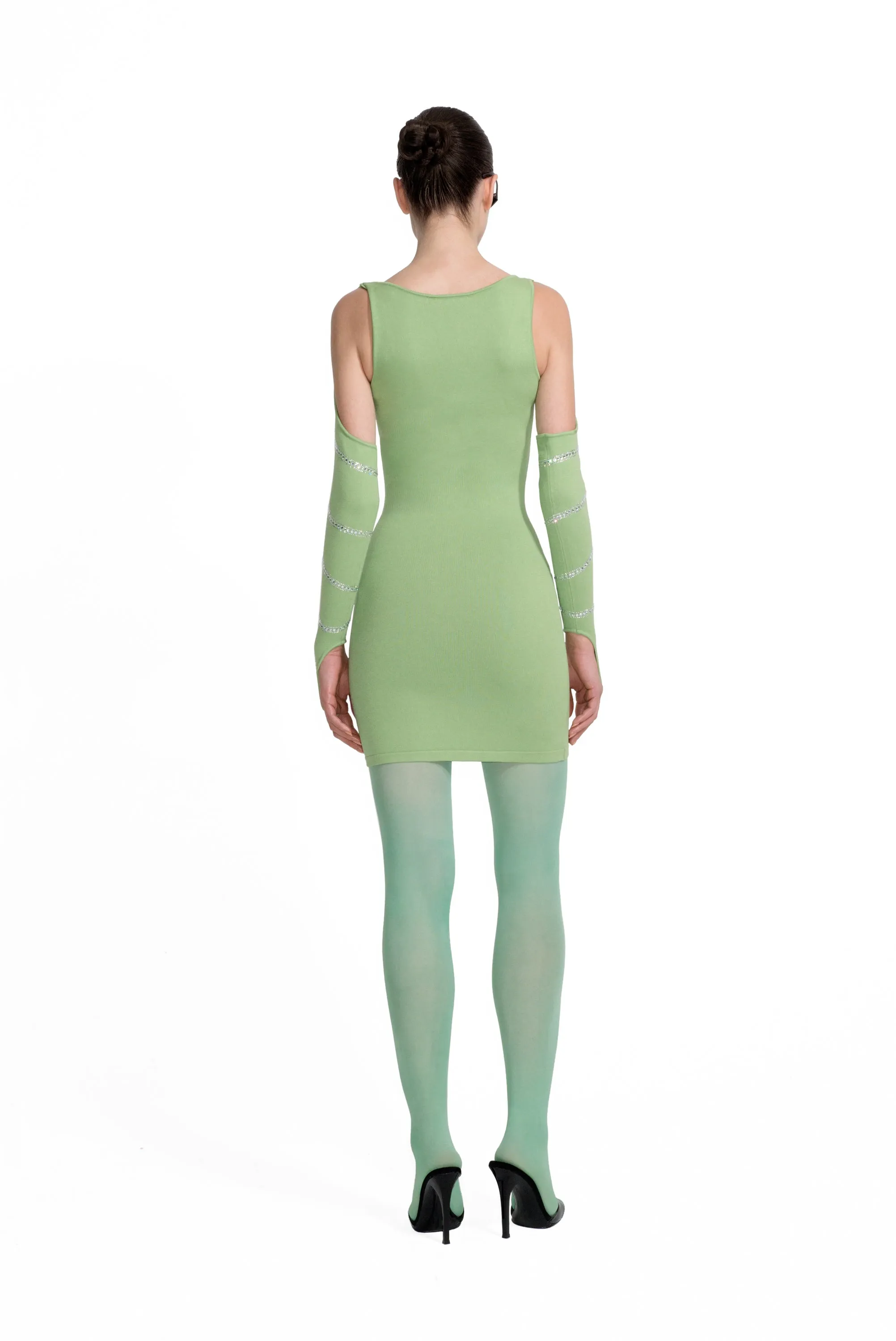 Original Sin Knitted Dress - Pistachio Green
