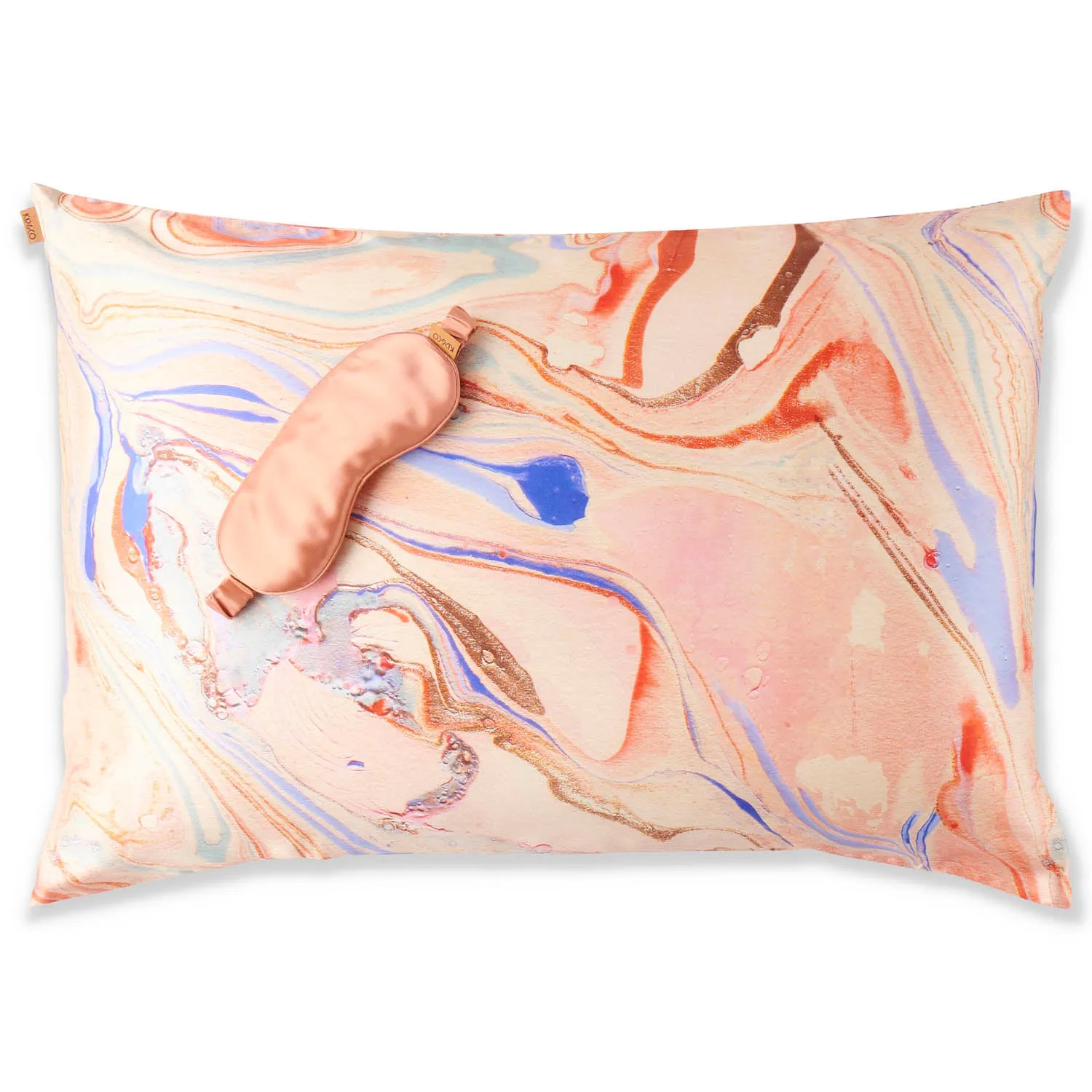 Pink Champagne Silk Eye Mask