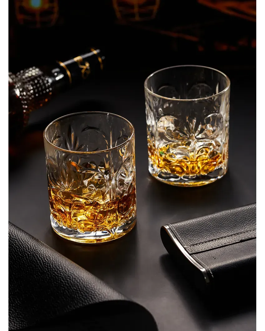 Premium Italian Crystal Whiskey Glasses with Gift Box | Set Of 6