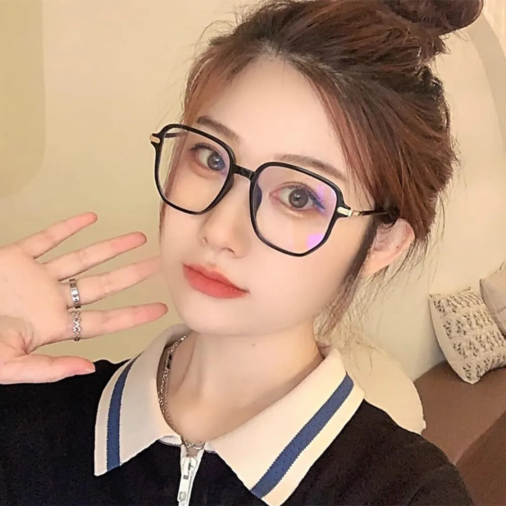 Progressive Multifocus Blue Light Blocking Reading Glasses for Men Women, Trendy Large Frame Computer Readers
