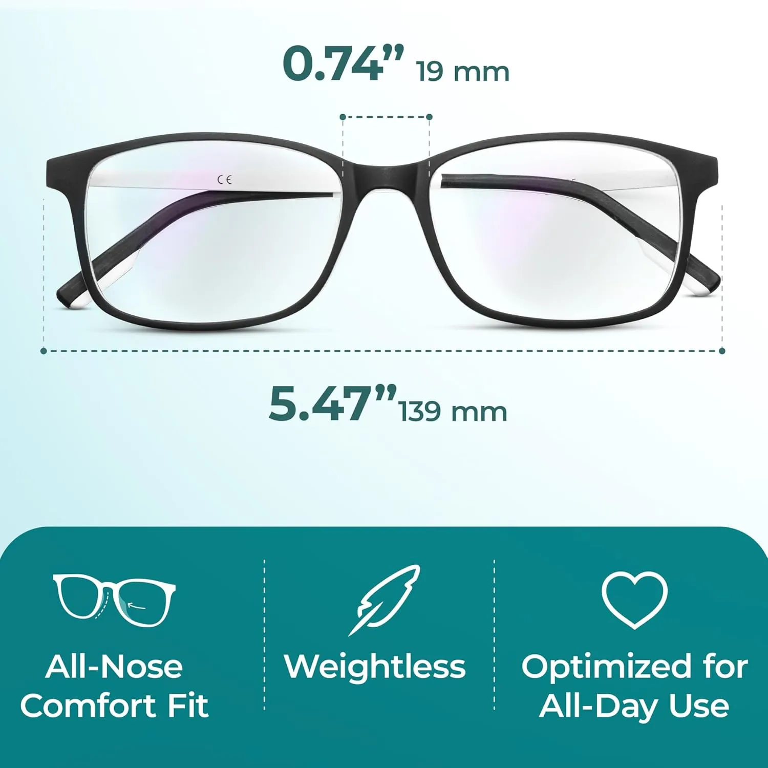 Prospek Blue Light Glasses for Woman and Men – Superior 99% Blue Light Blocking Computer Glasses, ARCTIC Anti-Glare Bluelight Reading Glasses, Regular, No Magnification