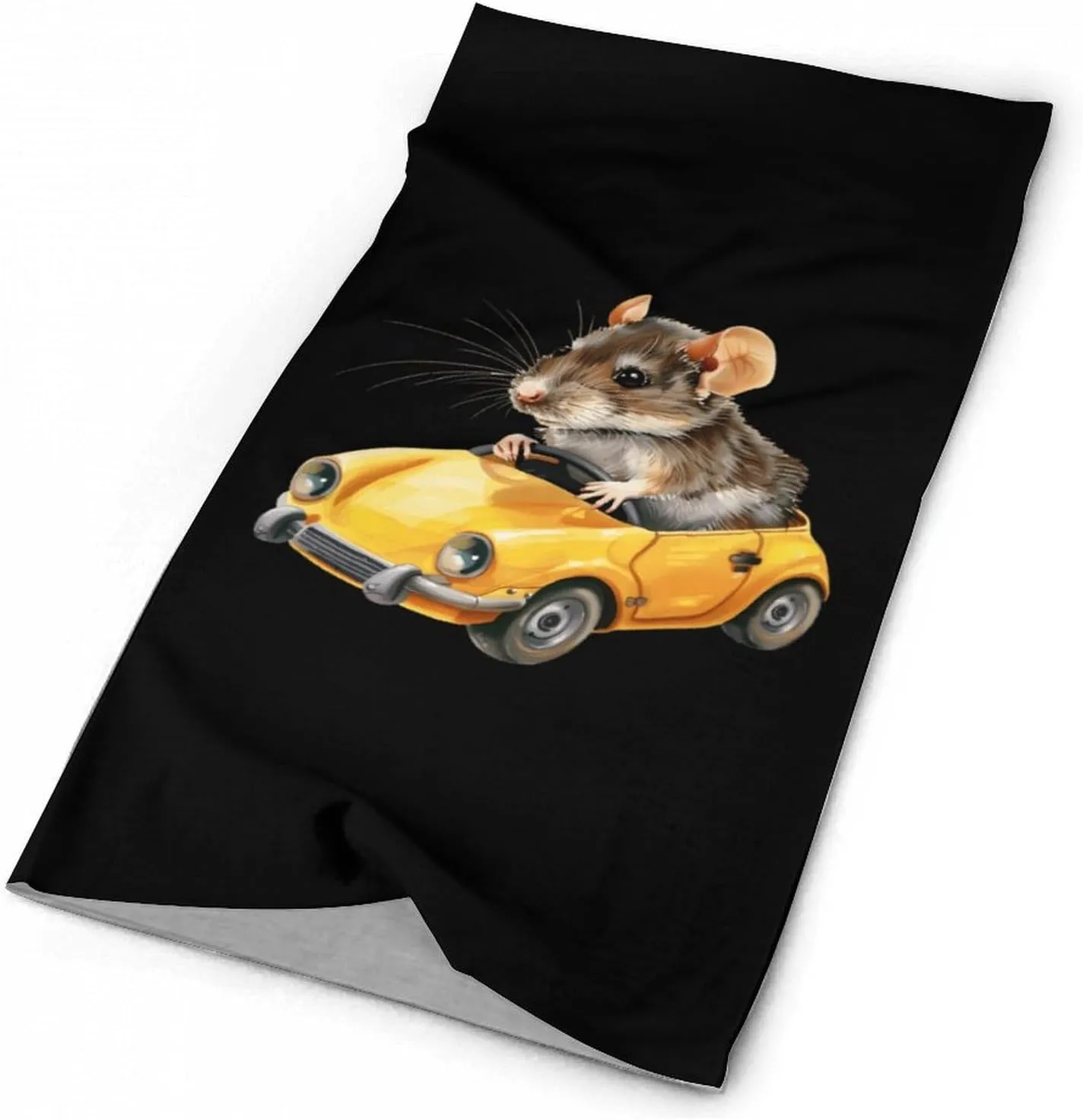 Rat Driving Bandanas for Men Turban Seamless Neck Gaiter Windproof Face Mask Cover Cold Weather Scarf