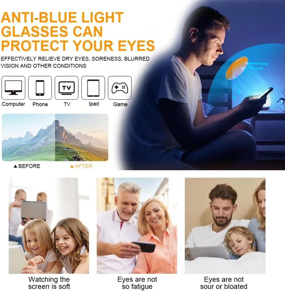 Reading Glasses for Women Fashion Square Rimless Blue Light Blocking Readers with Spring Hinge Eyeglasses