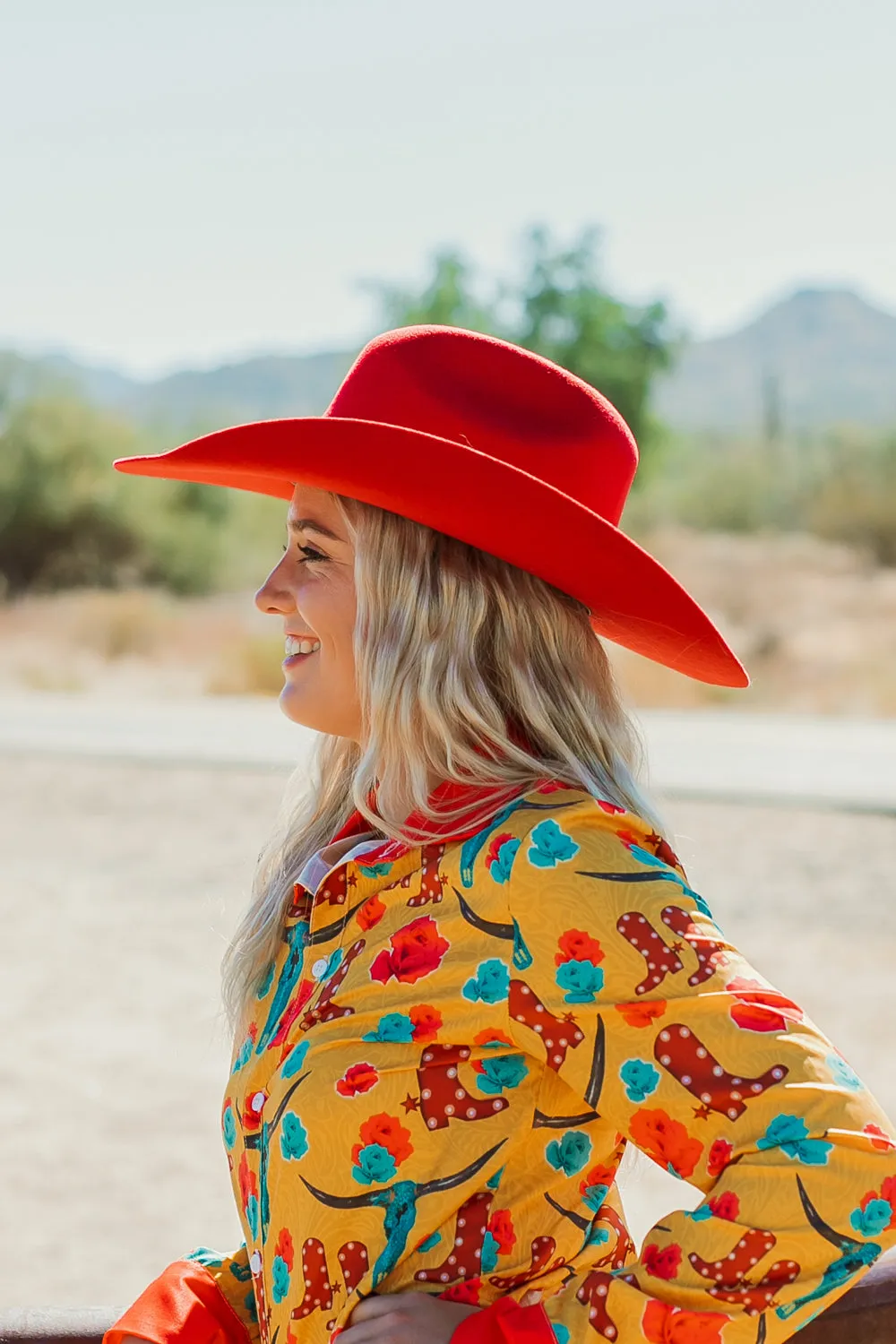 Rodeo Royalty 4x Felt in Scarlet