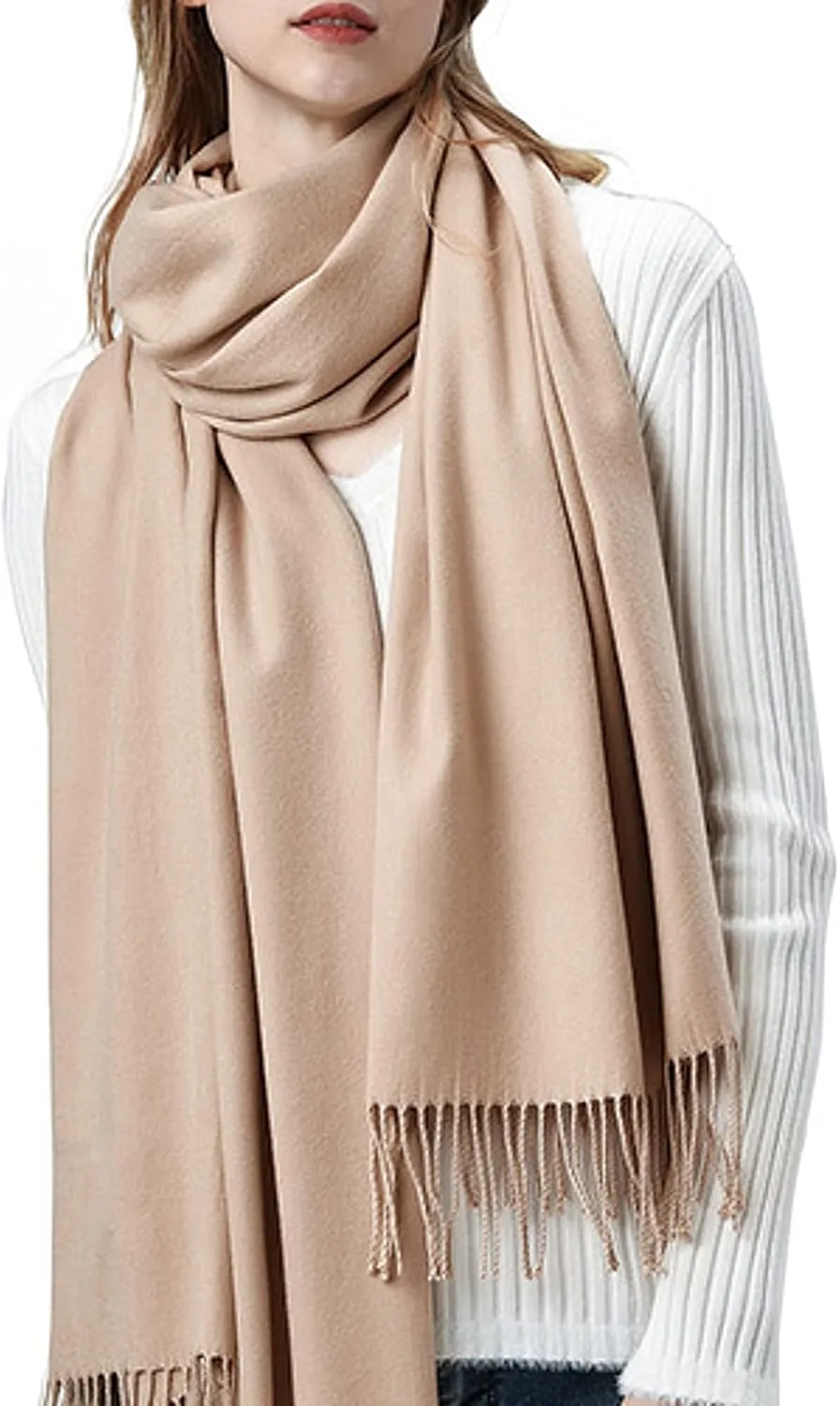 Roll Up Unisex Cashmere Soft Luxurious Cozy Long Winter Scarf Wrap Shawl Scarves Blanket