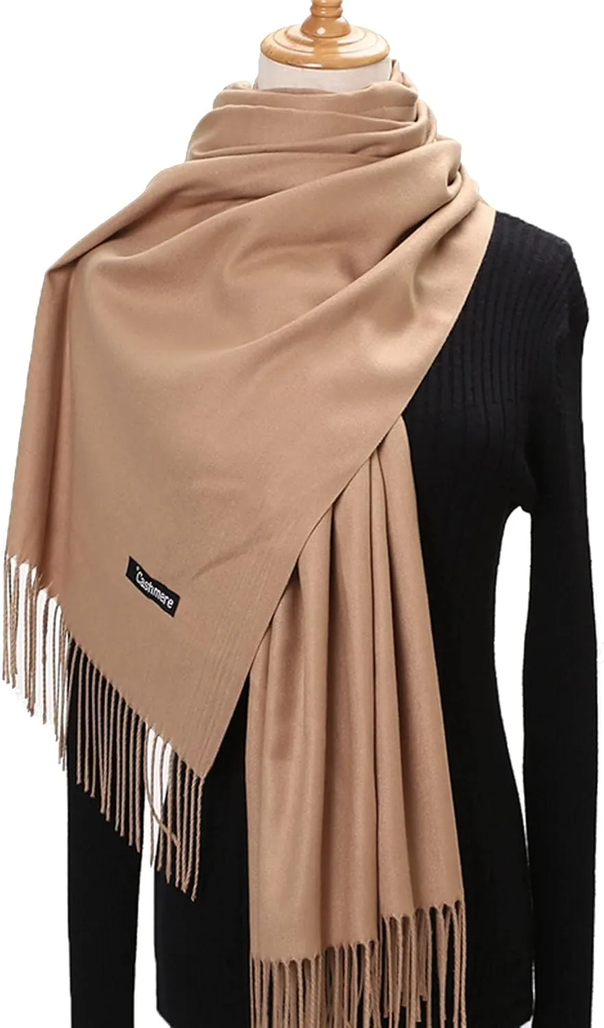 Roll Up Unisex Cashmere Soft Luxurious Cozy Long Winter Scarf Wrap Shawl Scarves Blanket