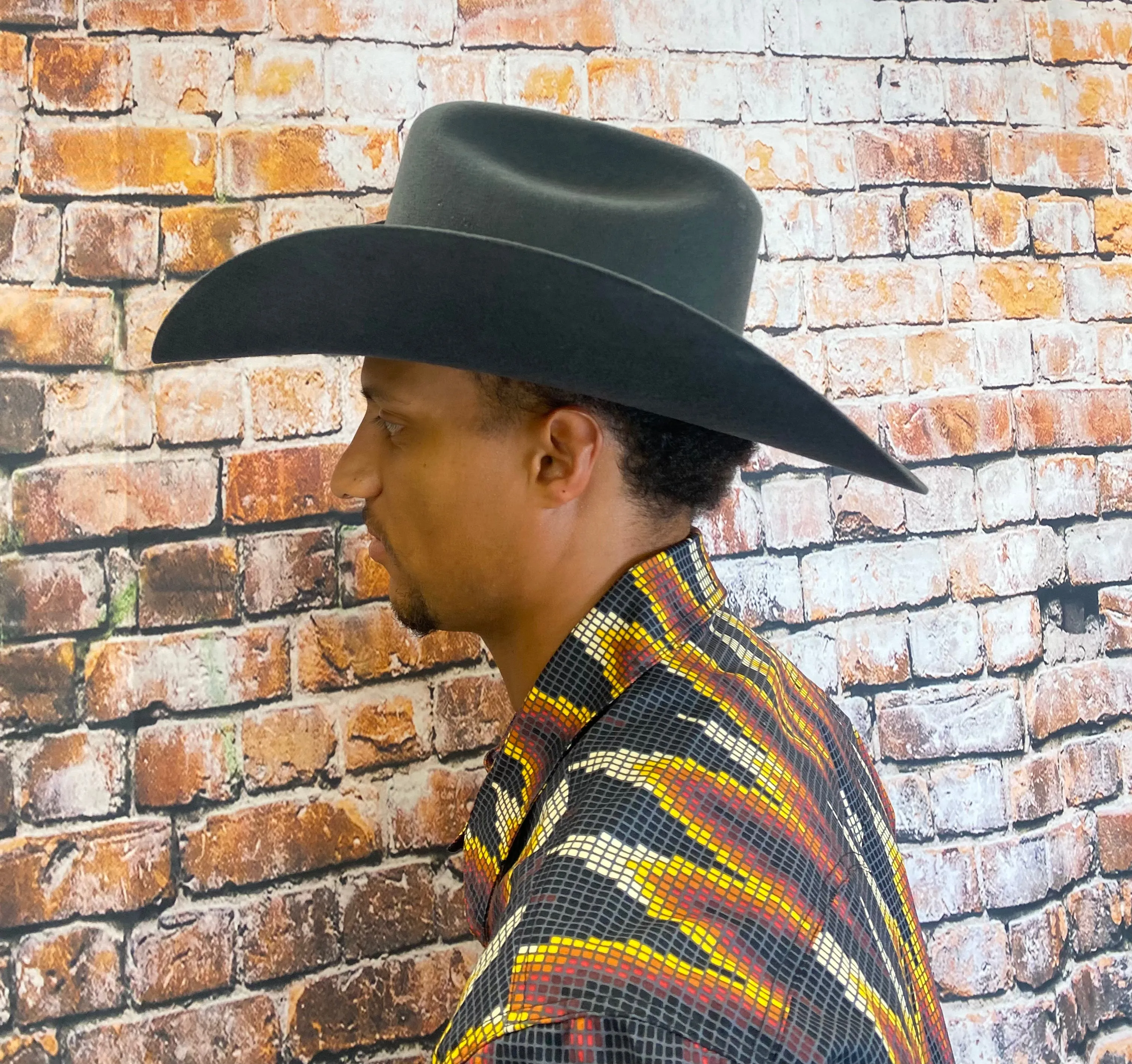 Serratelli 2X Star Granite Grey Felt Western Cowboy Hat