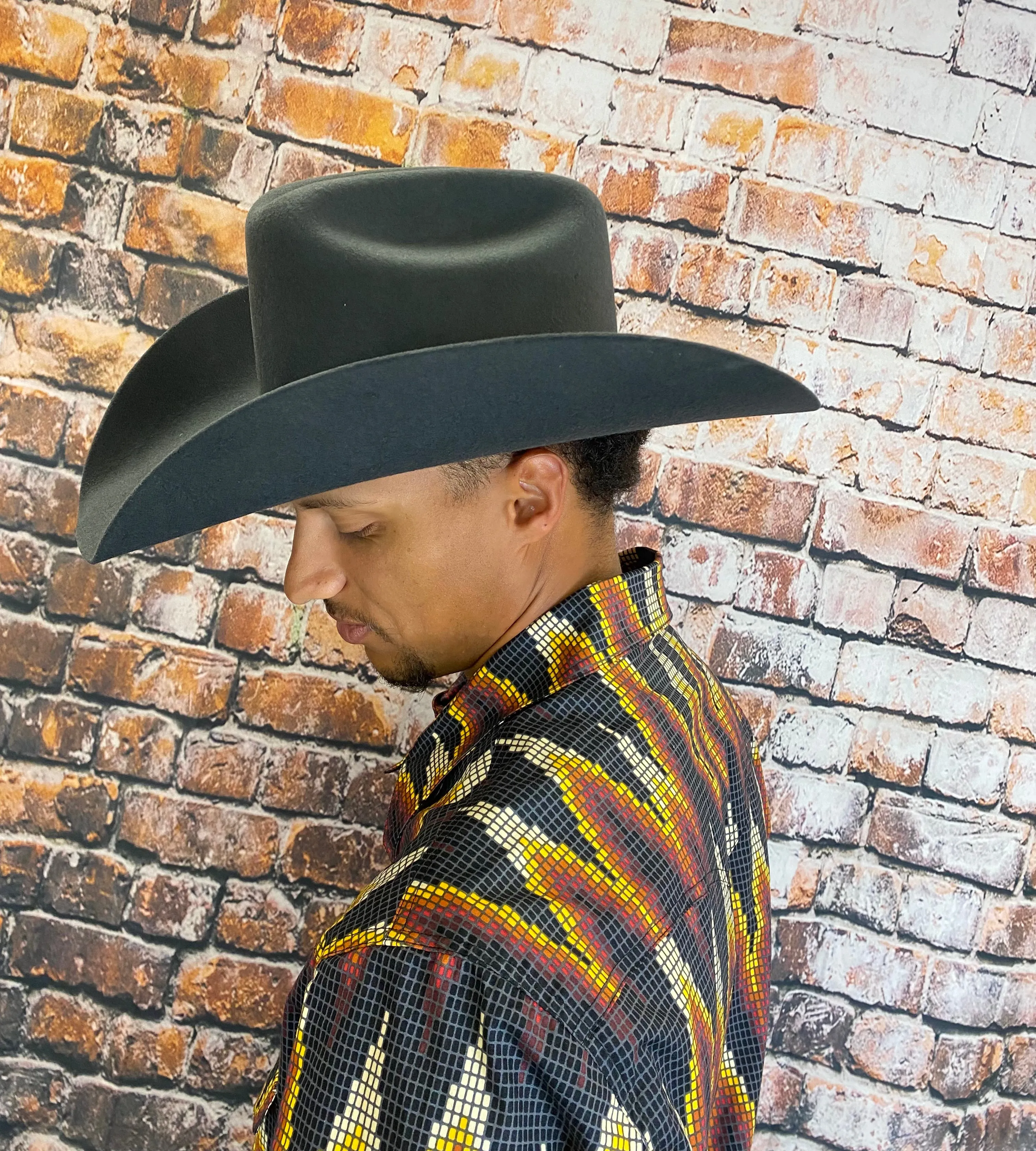 Serratelli 2X Star Granite Grey Felt Western Cowboy Hat
