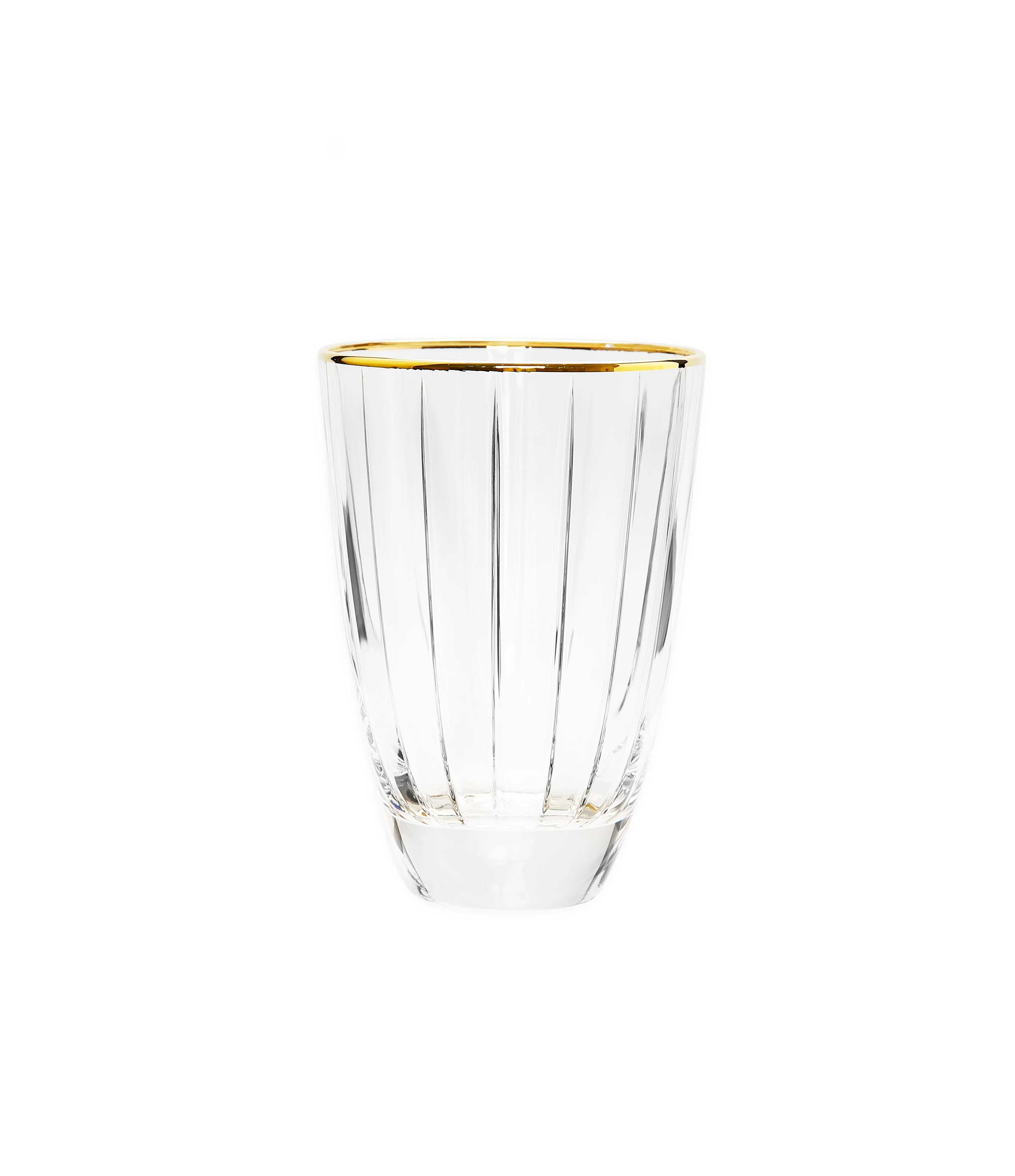 Set of 6 Tumblers with Gold Trim