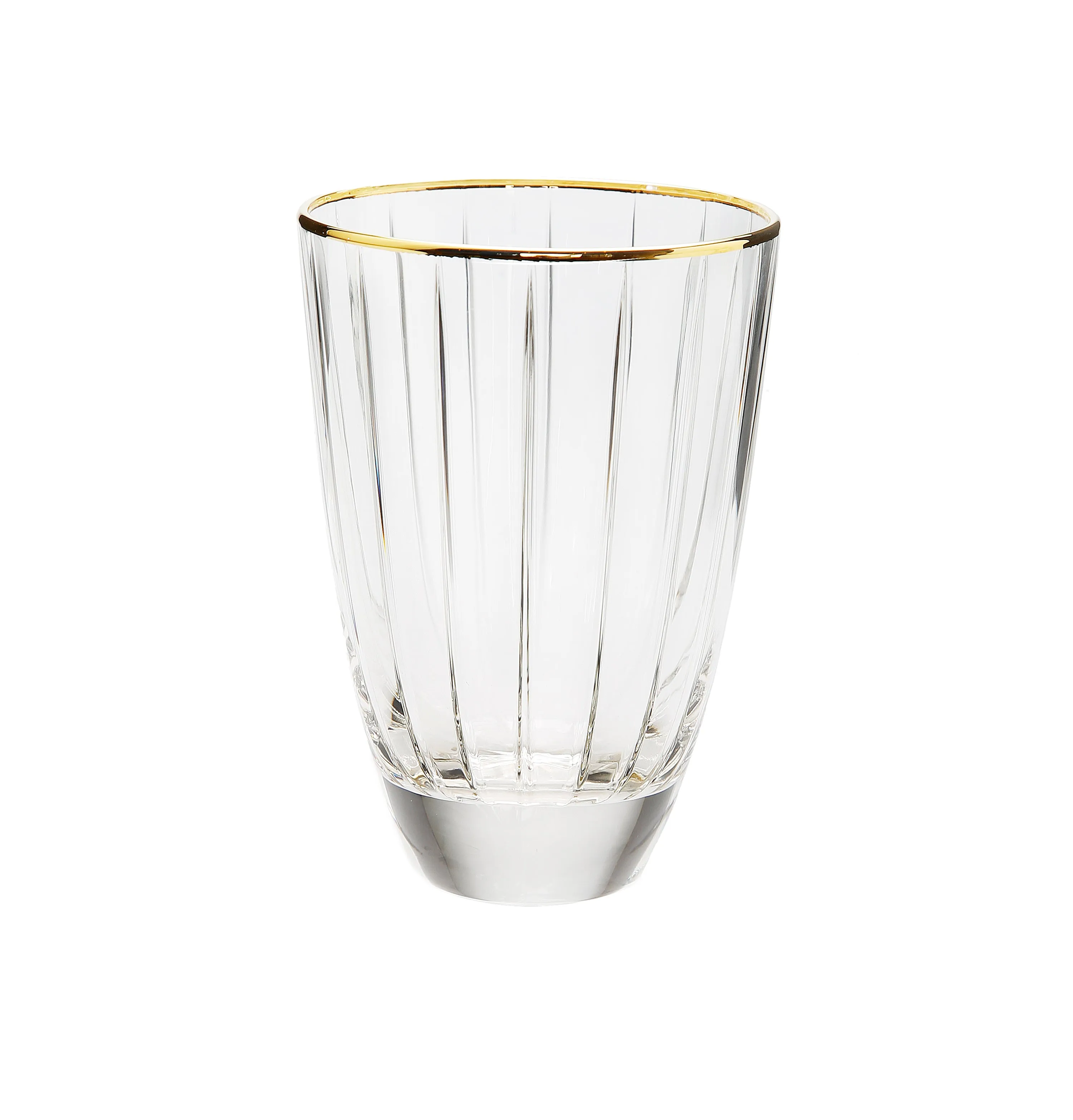 Set of 6 Tumblers with Gold Trim