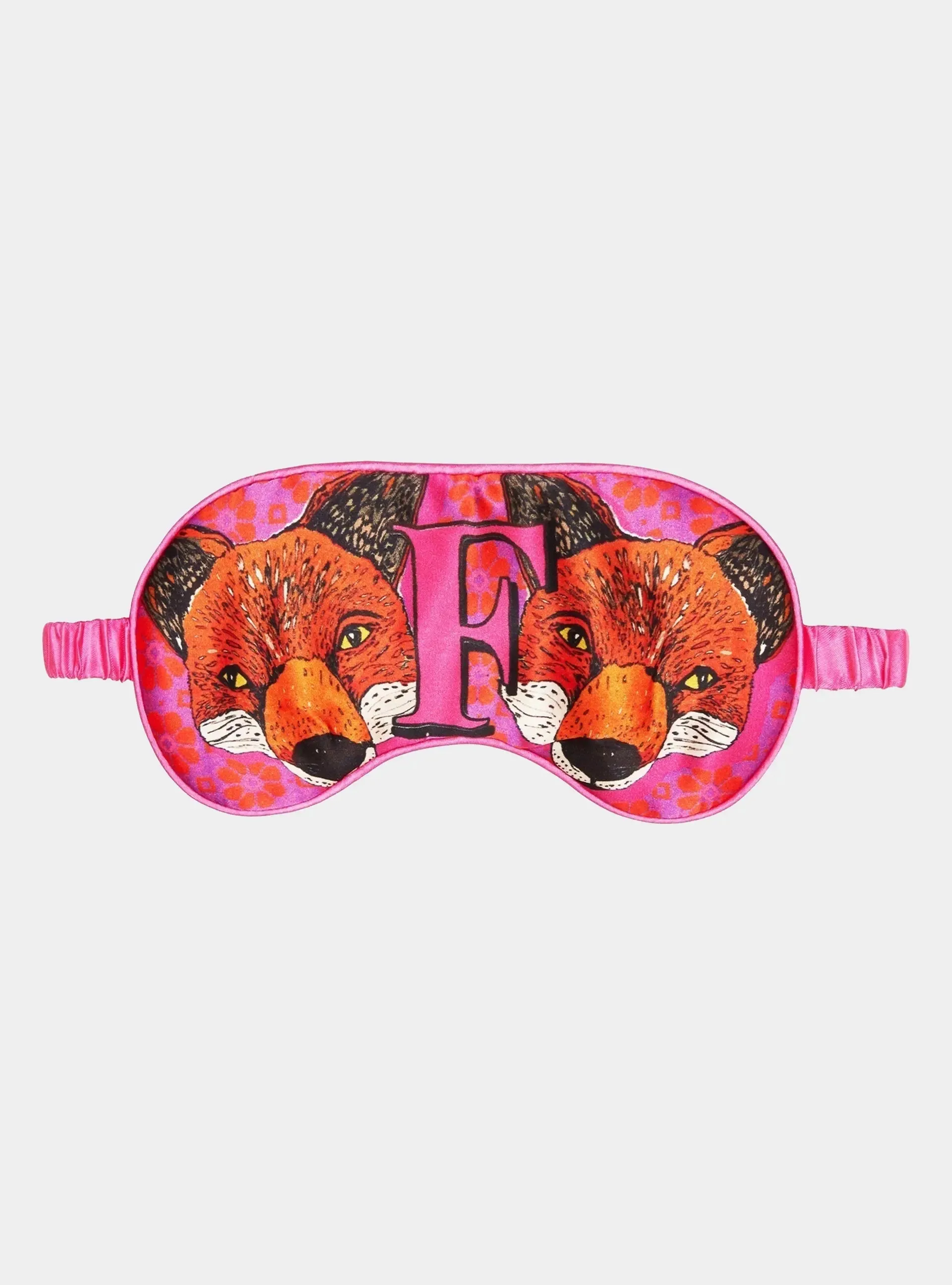 Silk Eye Mask / "F for Fox"