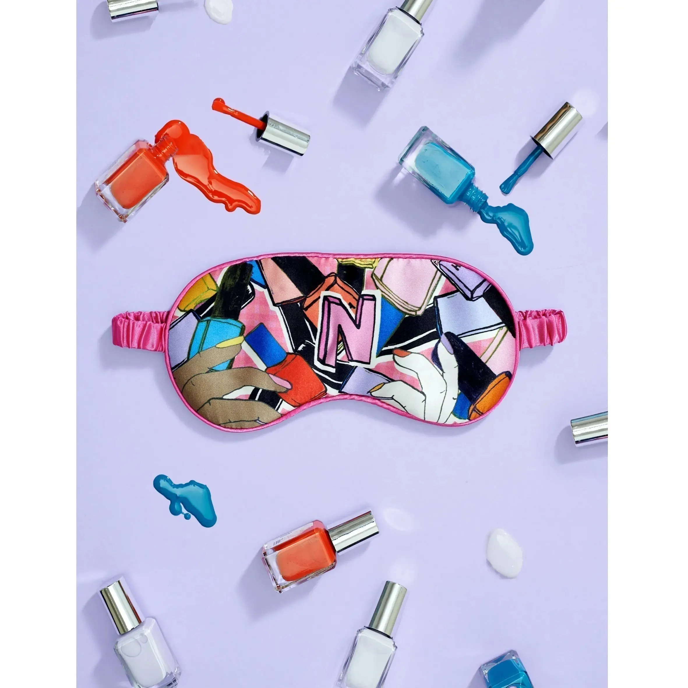 Silk Eye Mask / "N for Nails"
