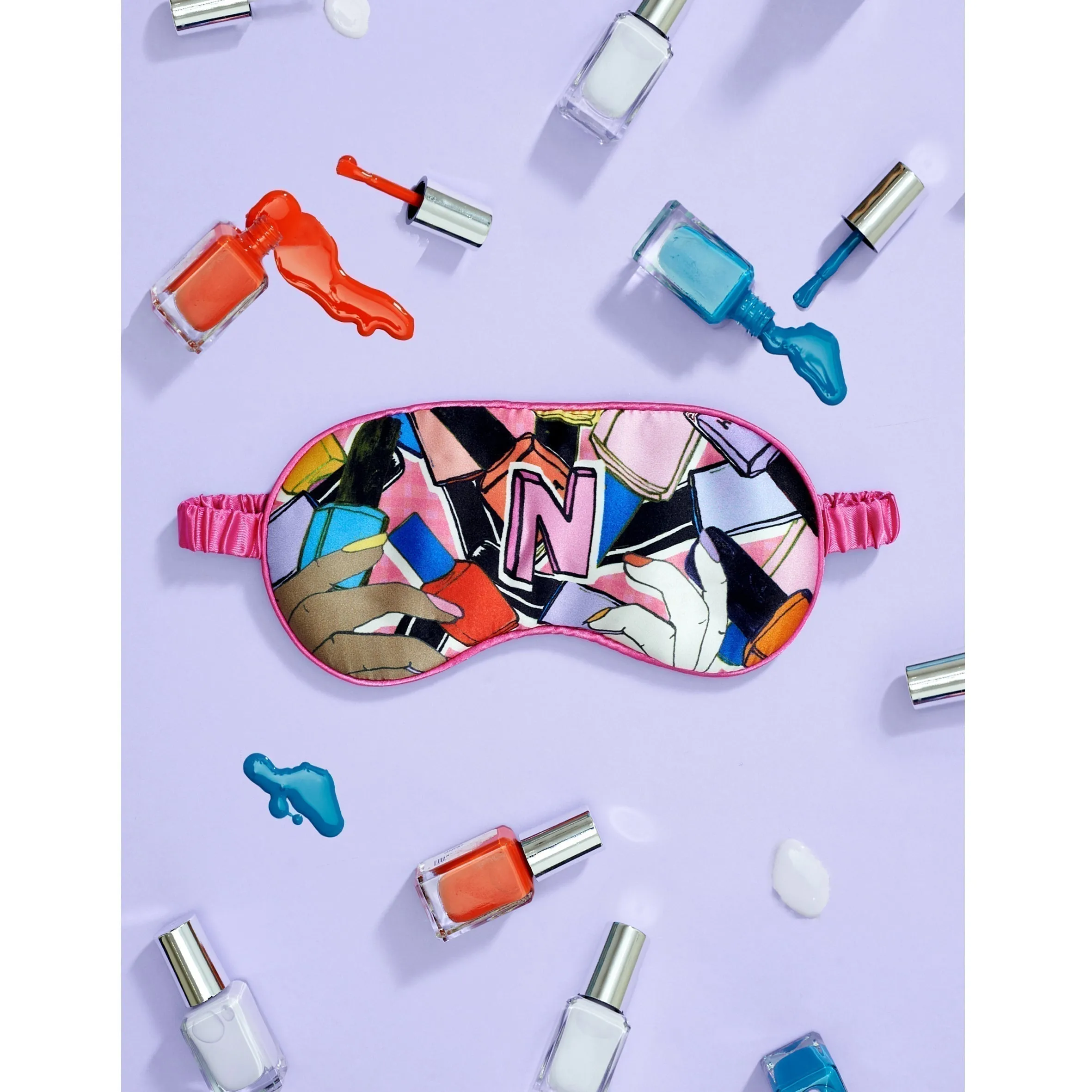 Silk Eye Mask / "N for Nails"