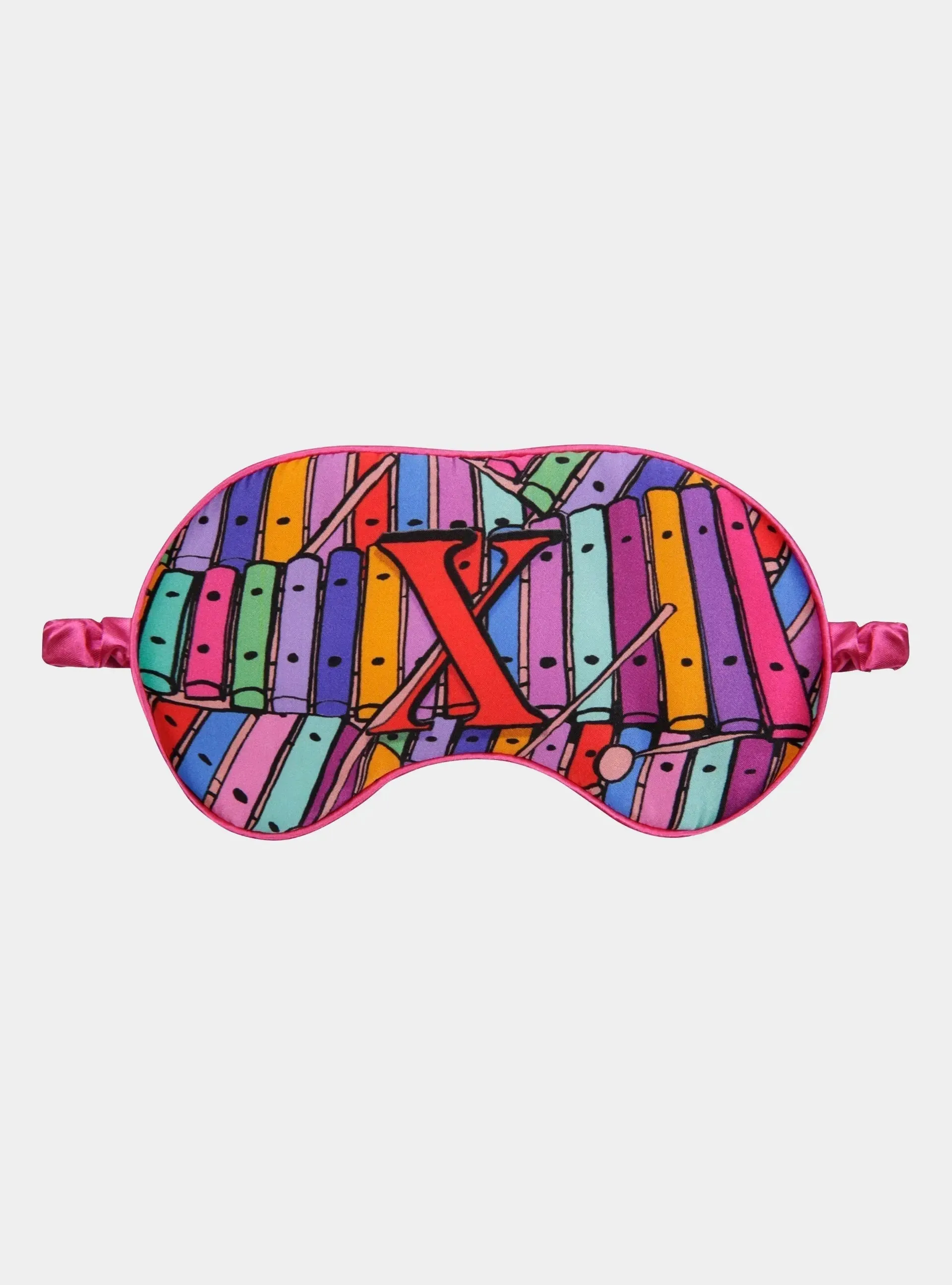 Silk Eye Mask / "X for Xylophone"