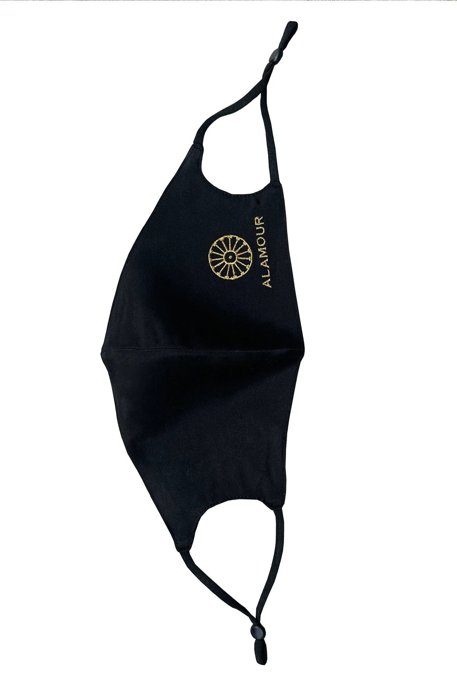 Silk Face Mask - Black