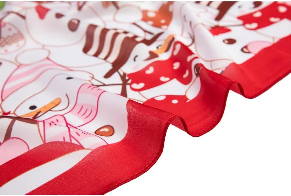 Silk Like Scarf Head Scarf Fashion Pattern Hair Scarf Design Neck Scarfs