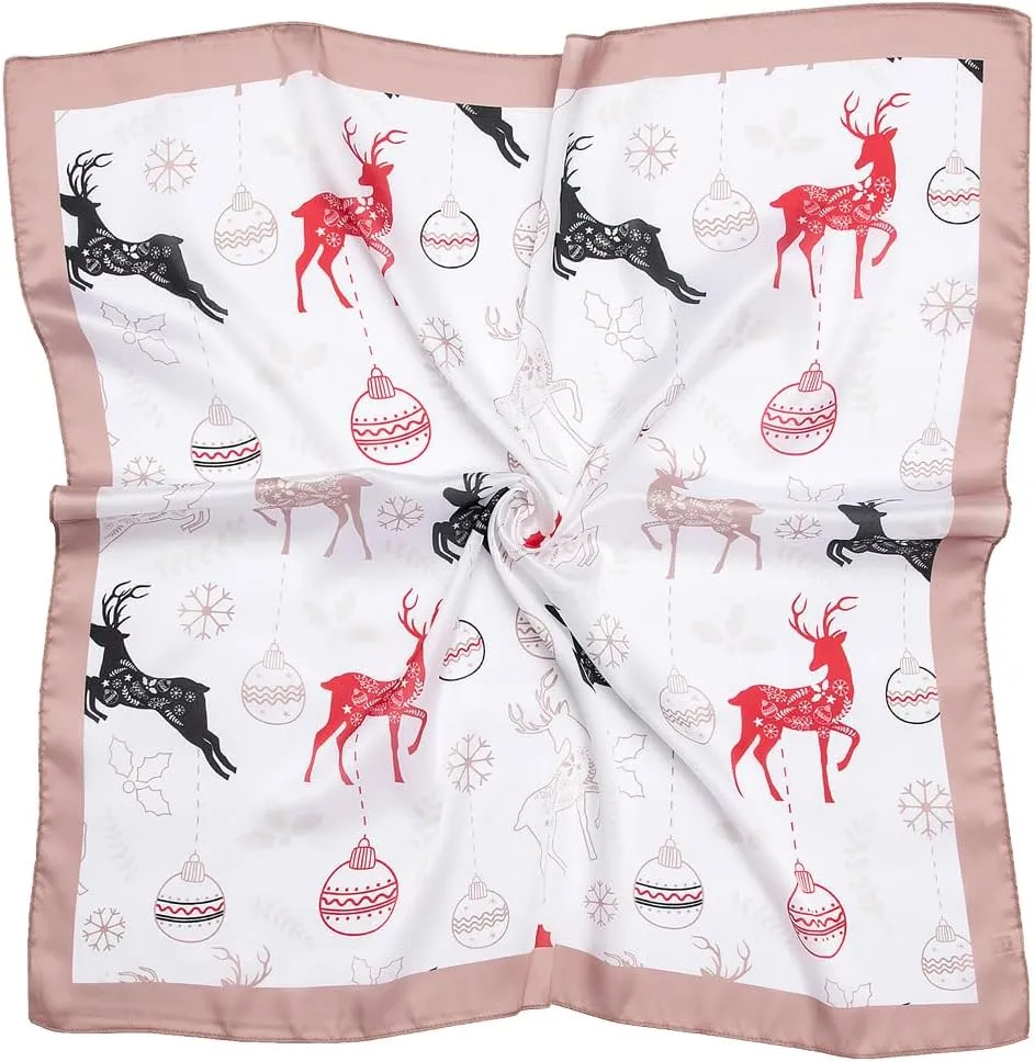 Silk Like Scarf Head Scarf Fashion Pattern Hair Scarf Design Neck Scarfs