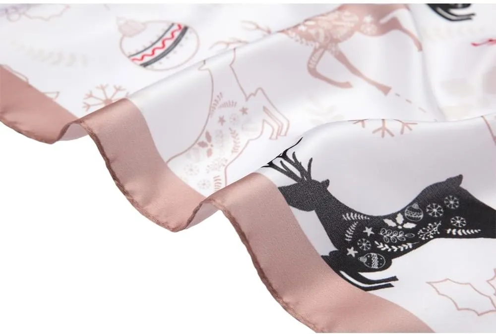 Silk Like Scarf Head Scarf Fashion Pattern Hair Scarf Design Neck Scarfs