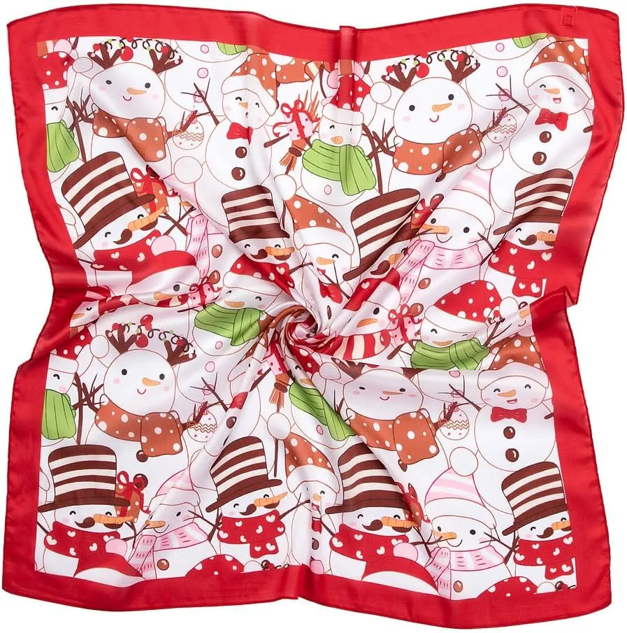 Silk Like Scarf Head Scarf Fashion Pattern Hair Scarf Design Neck Scarfs