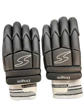 SS Dragon Cricket Black Batting Gloves