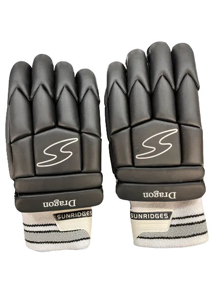 SS Dragon Cricket Black Batting Gloves
