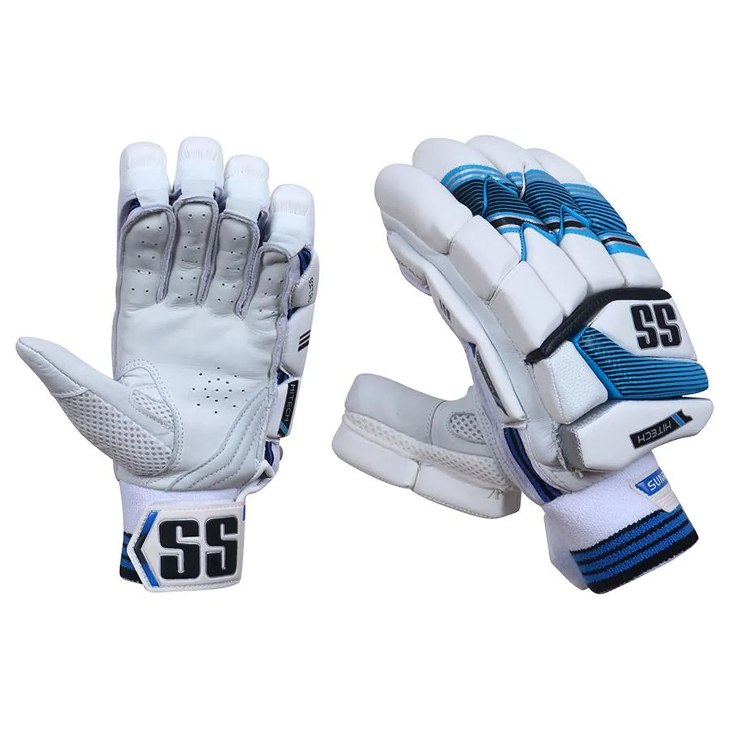 SS Hi-Tech RH Batting Gloves , White/Blue