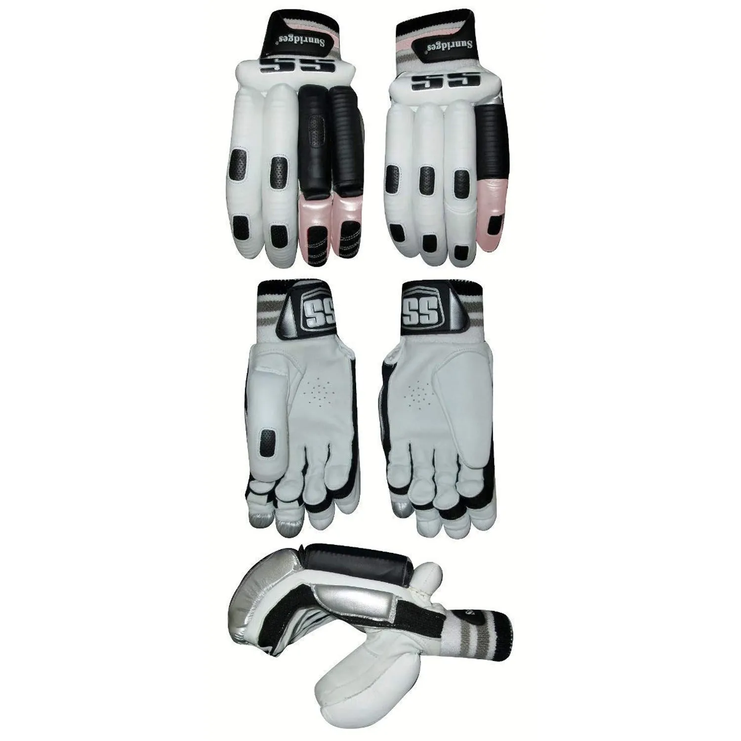SS Player Edition RH Batting Gloves, White/Black