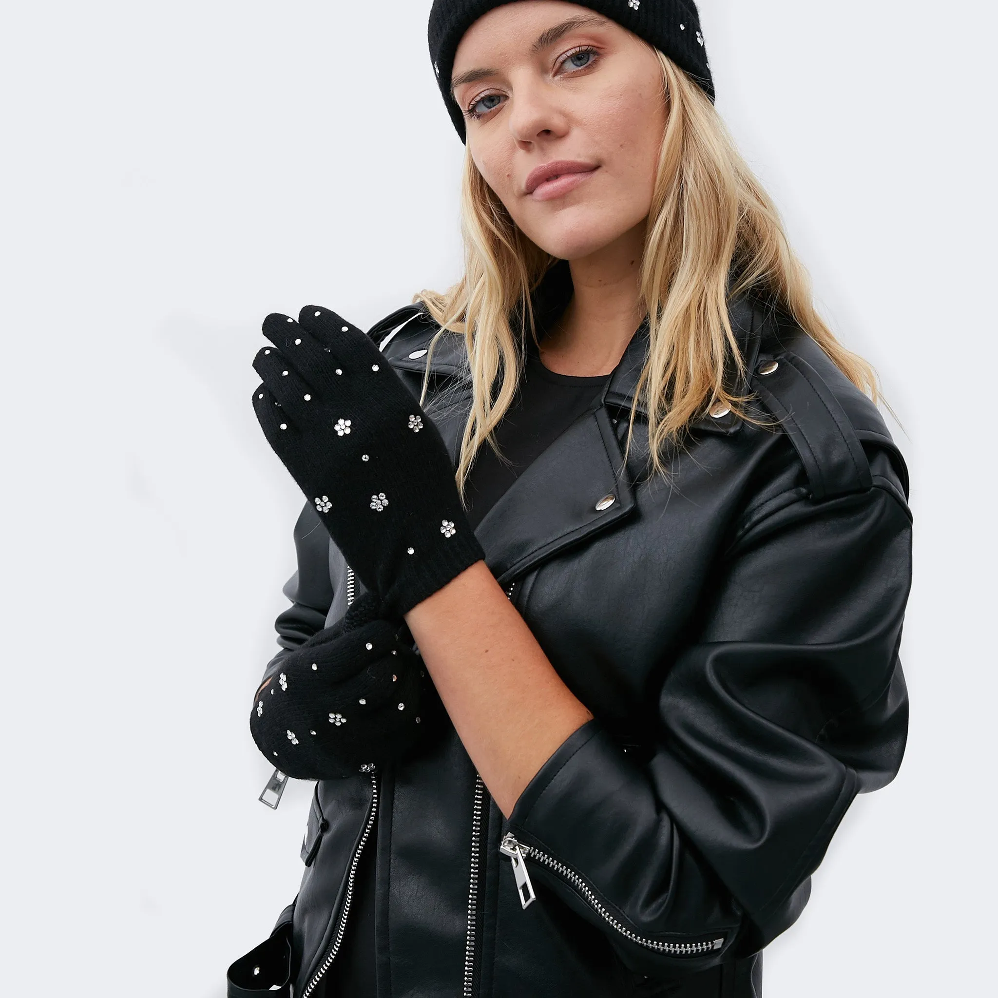 Tech Embellished Gloves