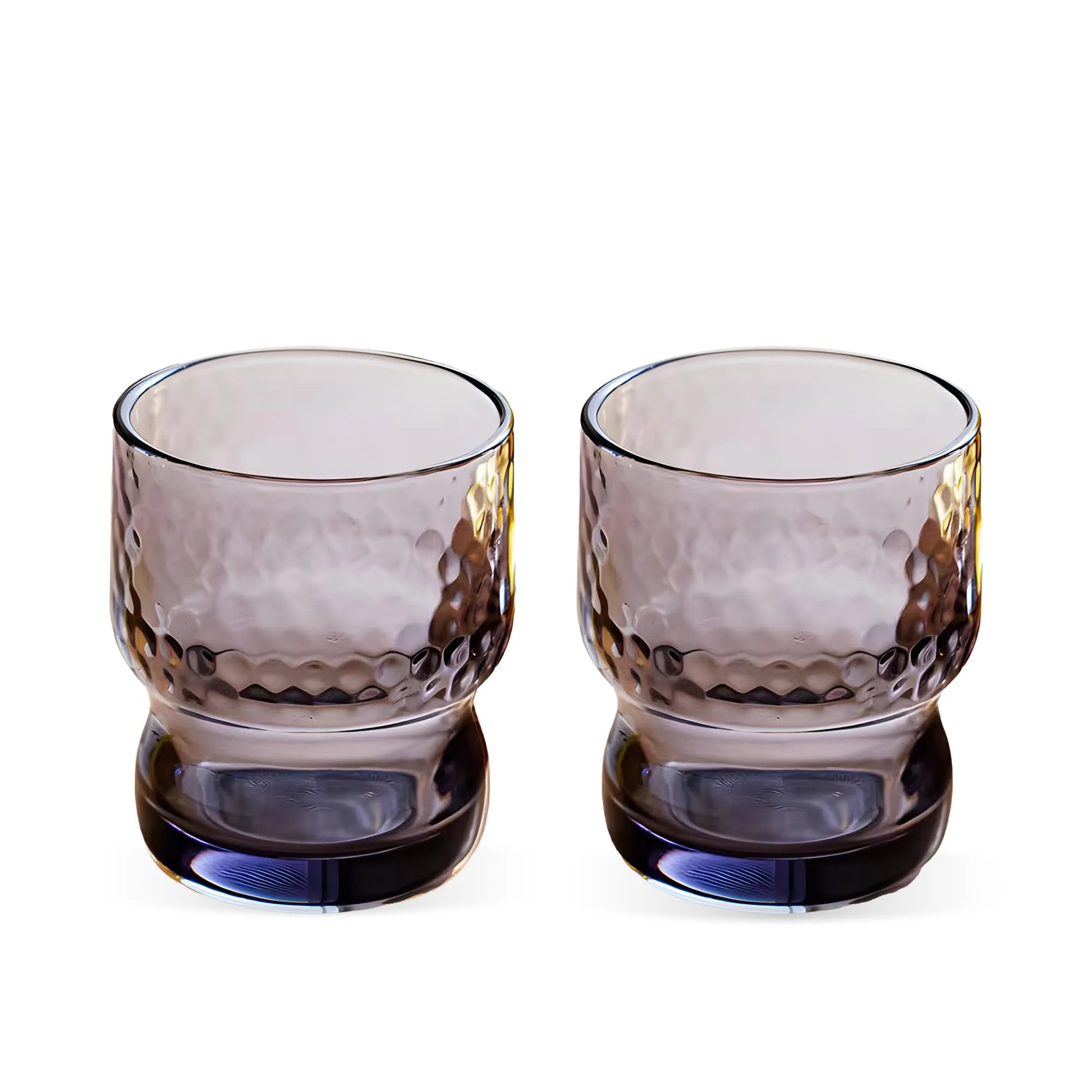 The Better Home Zest Juice Glasses Set of 2 (300ml Each) | Water Glasses | Cold Drink Glass | Lead Free Drinking Glasses | Kitchen Gift Items | Kaanch Ke Glass | Housewarming Gifts (Ash-Grey)
