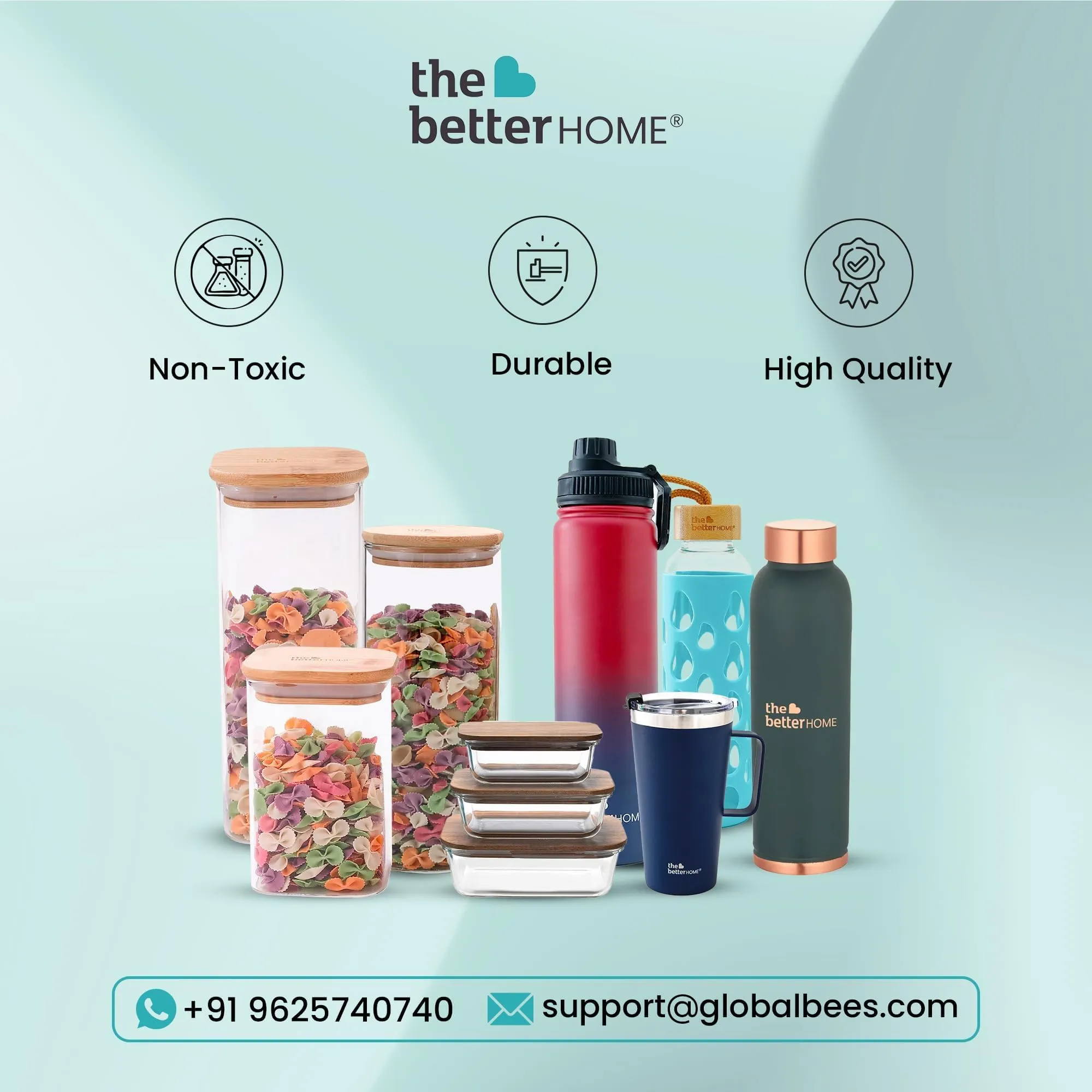 The Better Home Zest Juice Glasses Set of 2 (300ml Each) | Water Glasses | Cold Drink Glass | Lead Free Drinking Glasses | Kitchen Gift Items | Kaanch Ke Glass | Housewarming Gifts (Ash-Grey)