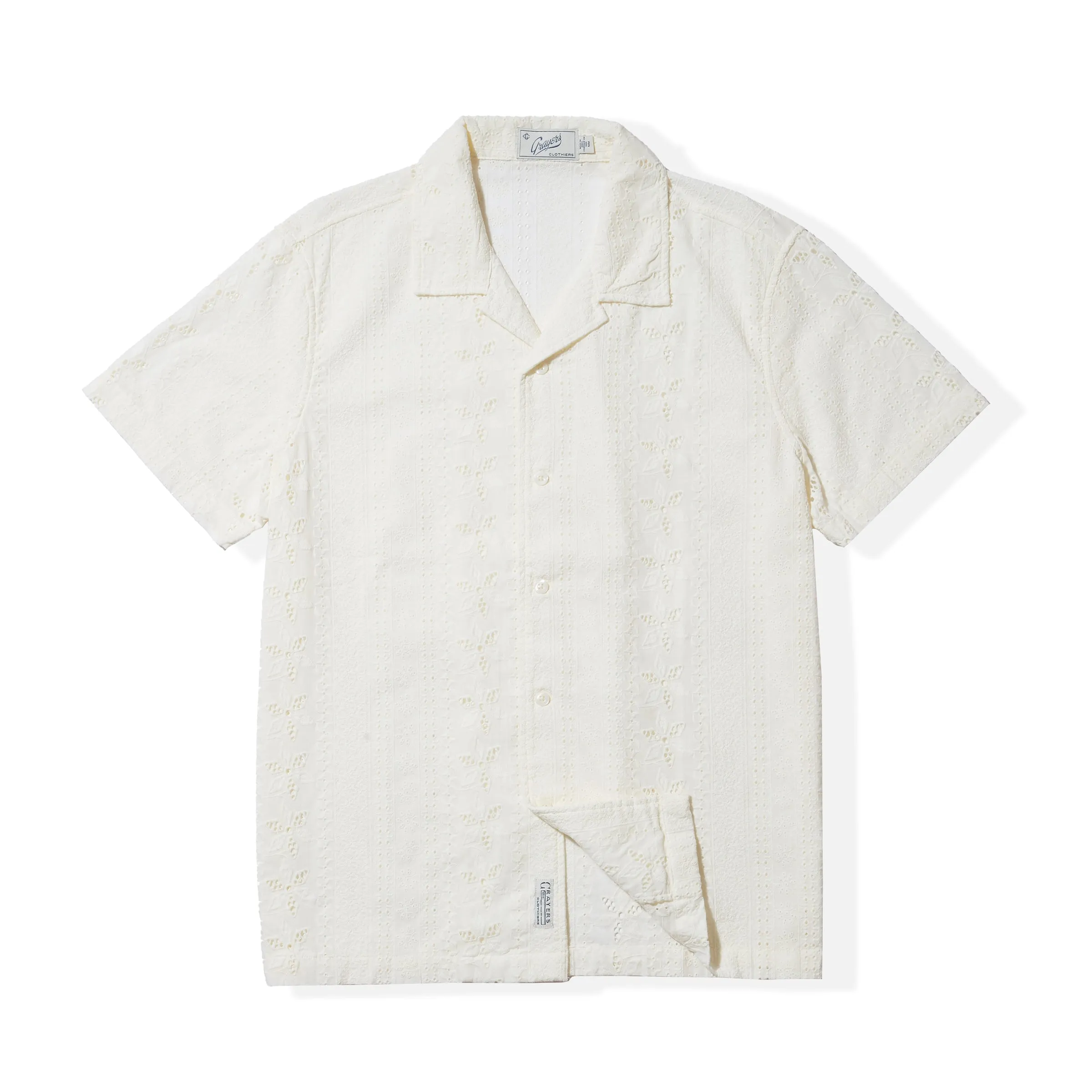 The Resort Embroidered Shirt - Ecru