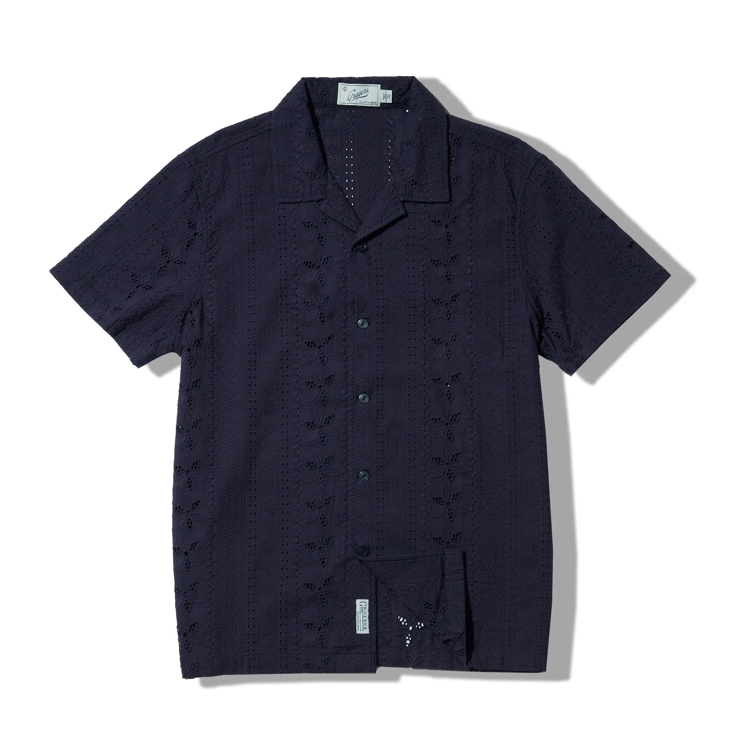 The Resort Embroidered Shirt - Graphite