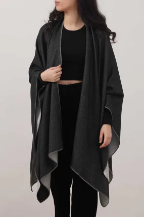 TWO TONE CAPE SHAWL