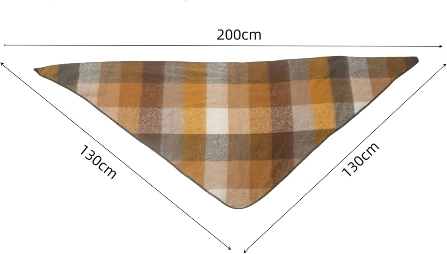 Wander Agio Women Fashion Shawl Warm Long Winter Wrap Scarves Cashmere Soft Feel Plaid Triangle Scarf