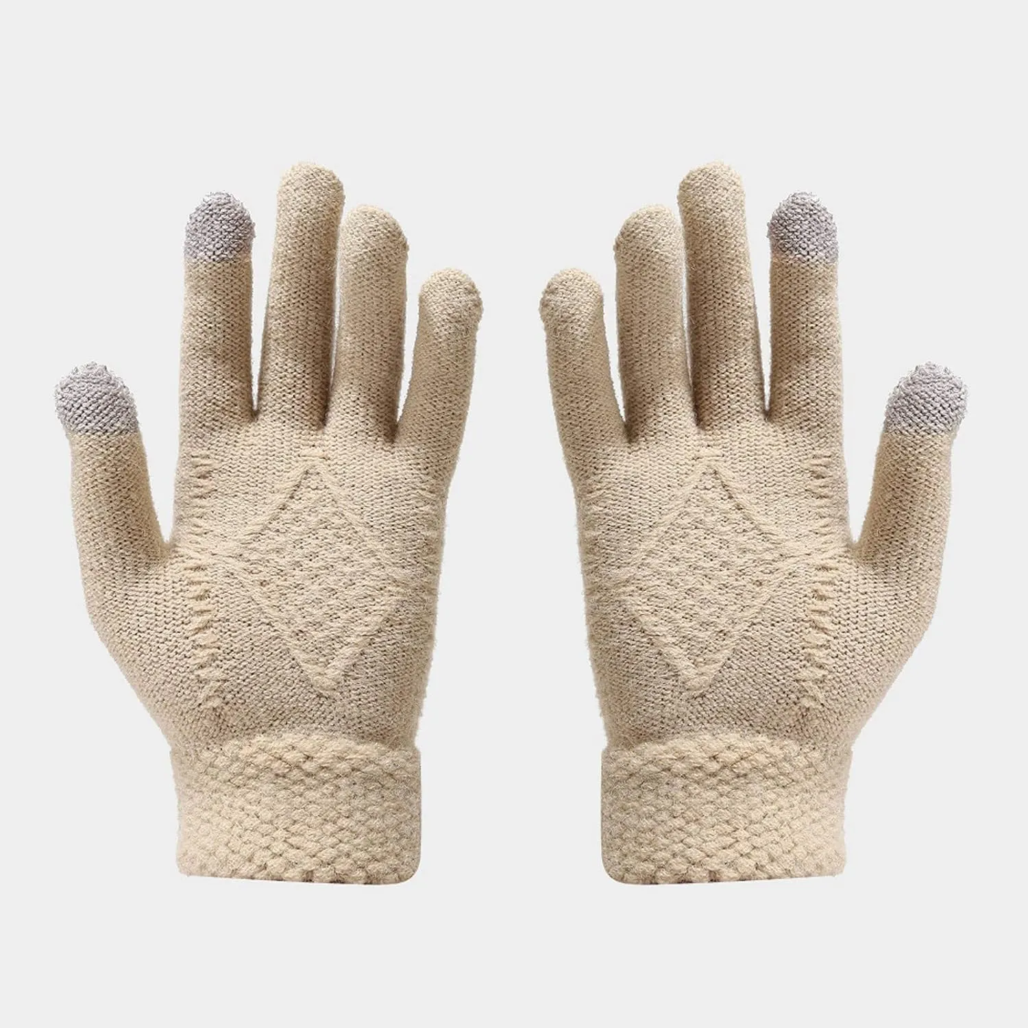 Warm Knit Scarf Gloves Winter Cycling Men Adult Skiing Hat Sets Hat Women Windproof Knitted Baseball Caps for Vacation
