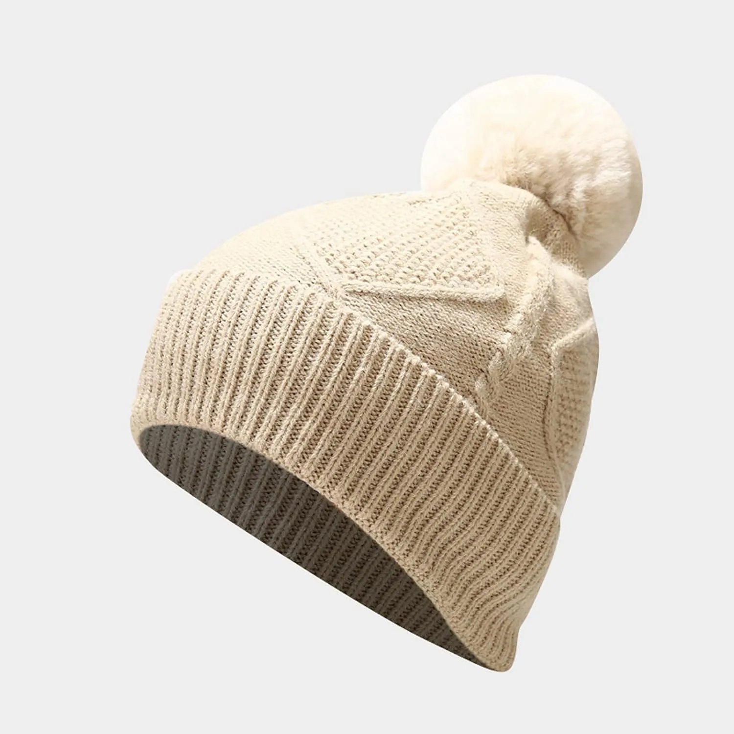 Warm Knit Scarf Gloves Winter Cycling Men Adult Skiing Hat Sets Hat Women Windproof Knitted Baseball Caps for Vacation