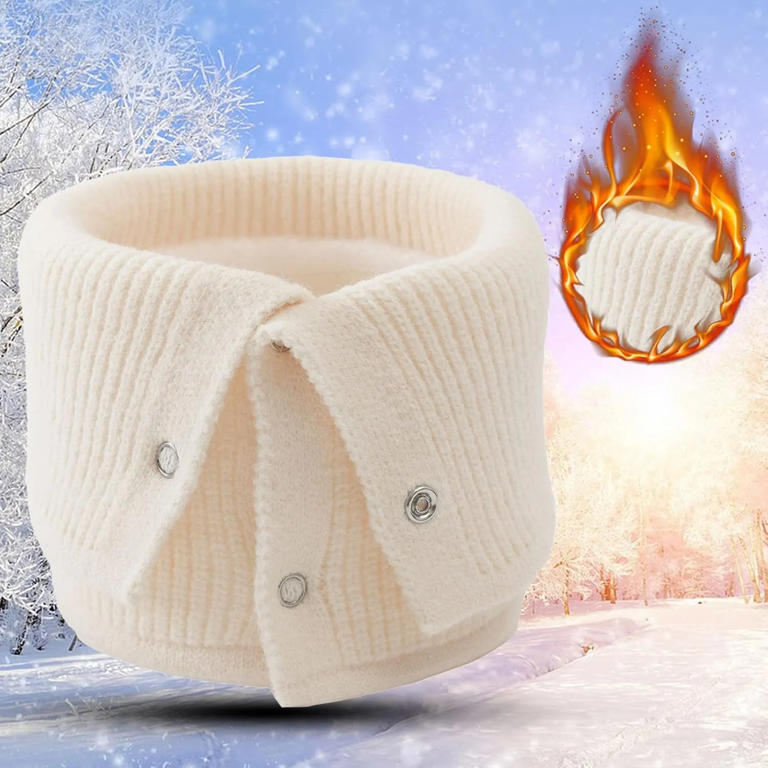 Warm Ski Mask Winter Hat with Neck Cover Windproof Face for Men Women Outdoor Cold Weather Neck Warmer