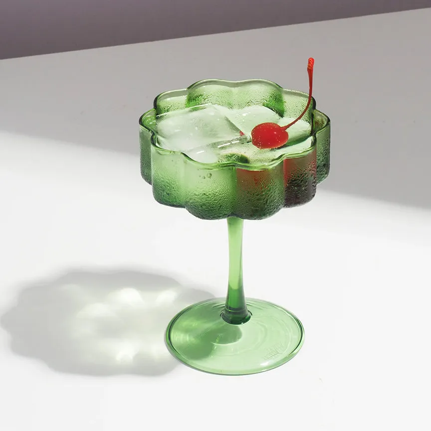 WAVE COUPE GLASSES | SET OF TWO