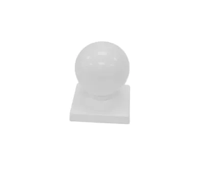 White Ball Cap 4"