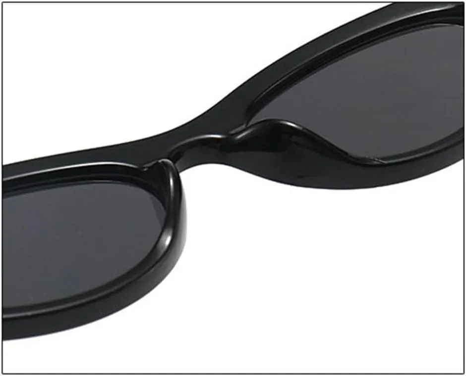 willochra Women Oval Sunglasses Fashion Luxury Small Sexy Cat Eye Sunglasses Women Vintage Designer Punk Shades Eyewear