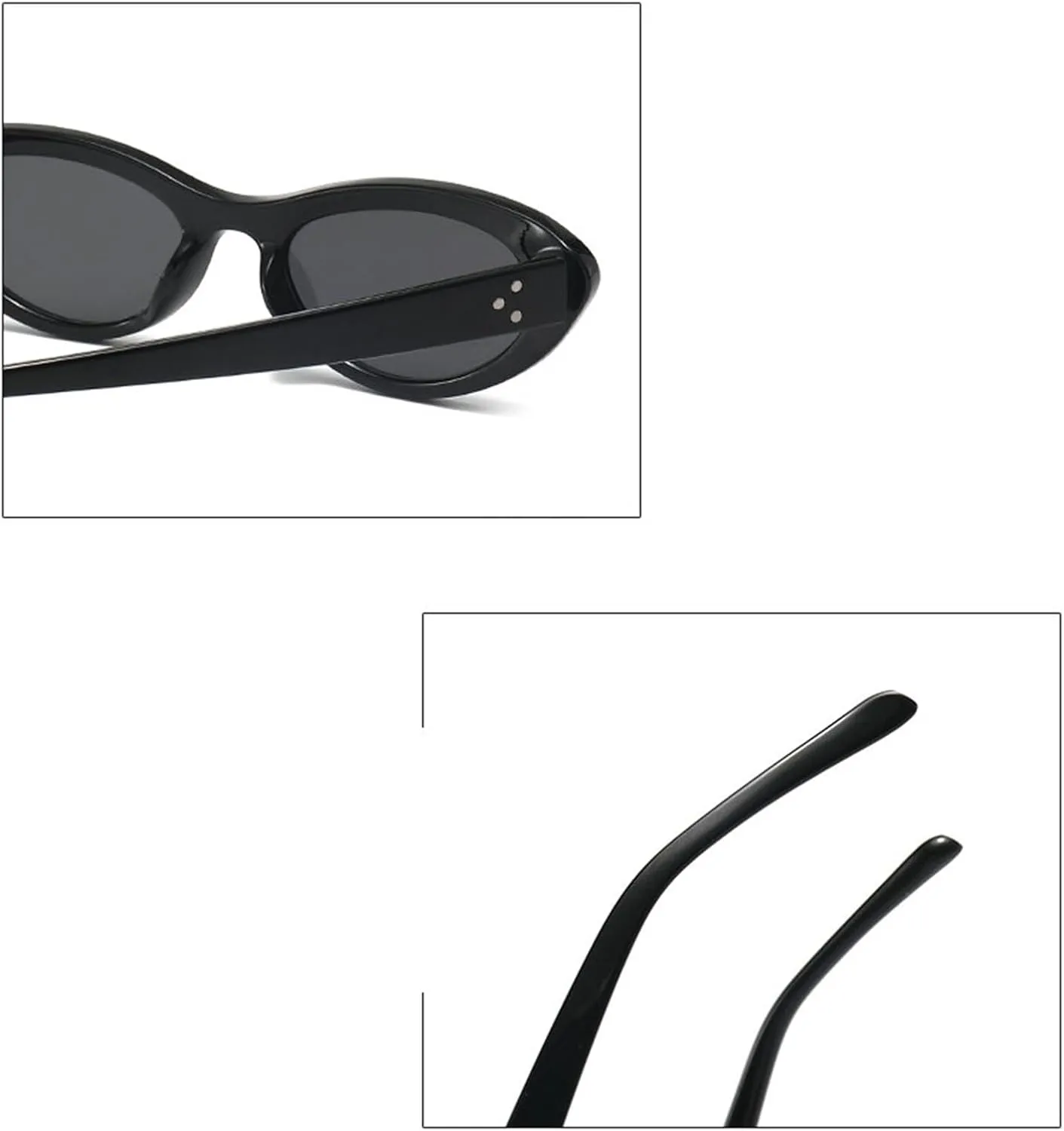 willochra Women Oval Sunglasses Fashion Luxury Small Sexy Cat Eye Sunglasses Women Vintage Designer Punk Shades Eyewear