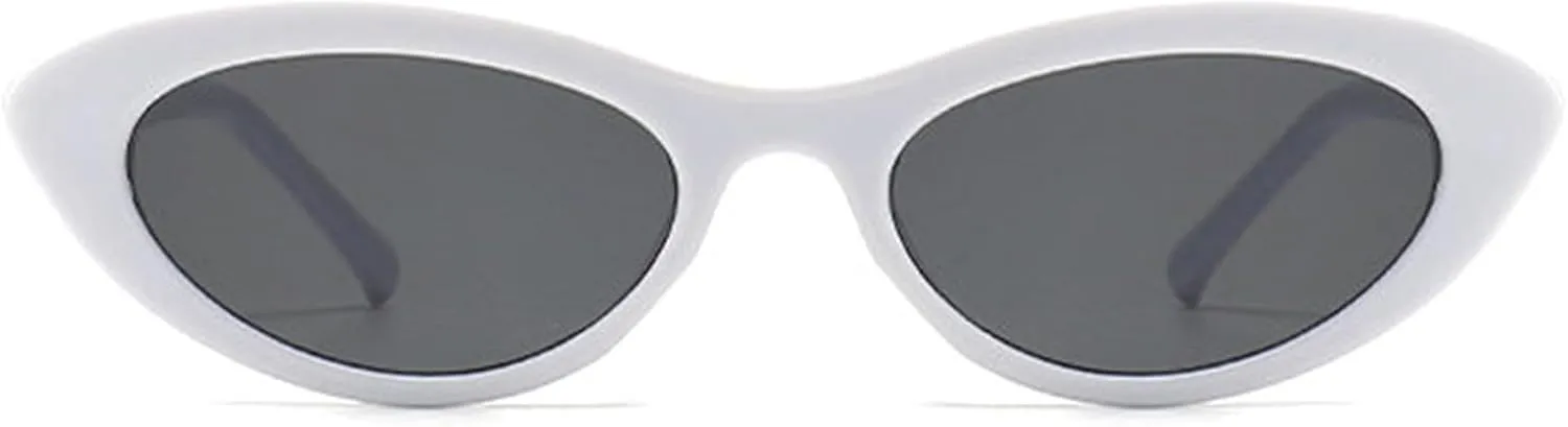 willochra Women Oval Sunglasses Fashion Luxury Small Sexy Cat Eye Sunglasses Women Vintage Designer Punk Shades Eyewear
