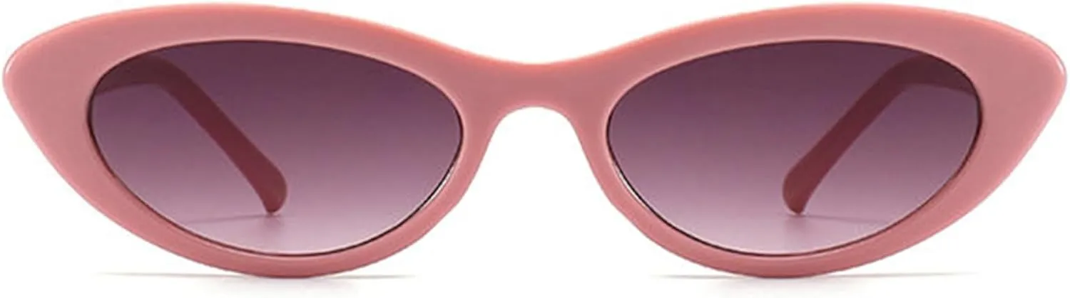 willochra Women Oval Sunglasses Fashion Luxury Small Sexy Cat Eye Sunglasses Women Vintage Designer Punk Shades Eyewear