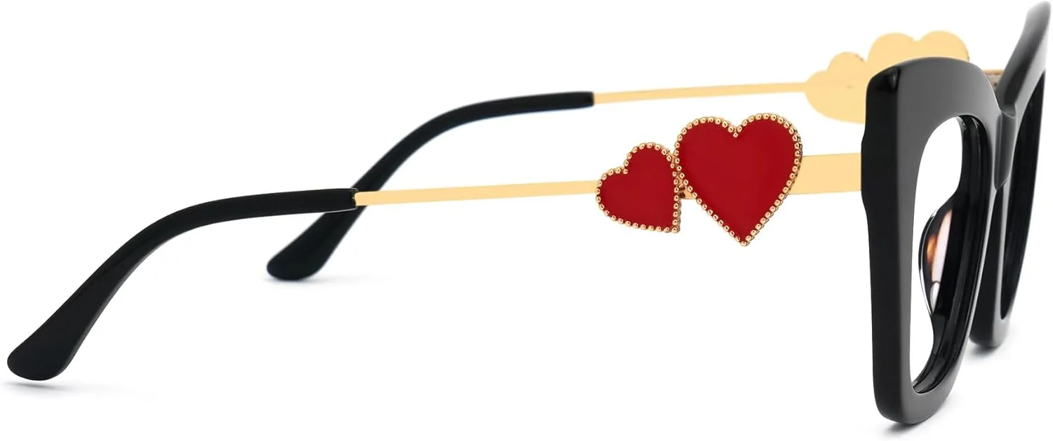 Zeelool Stylish Cat Eye Glasses Frame for Women with Non-prescription Clear Lens Cagle ZJGX143665