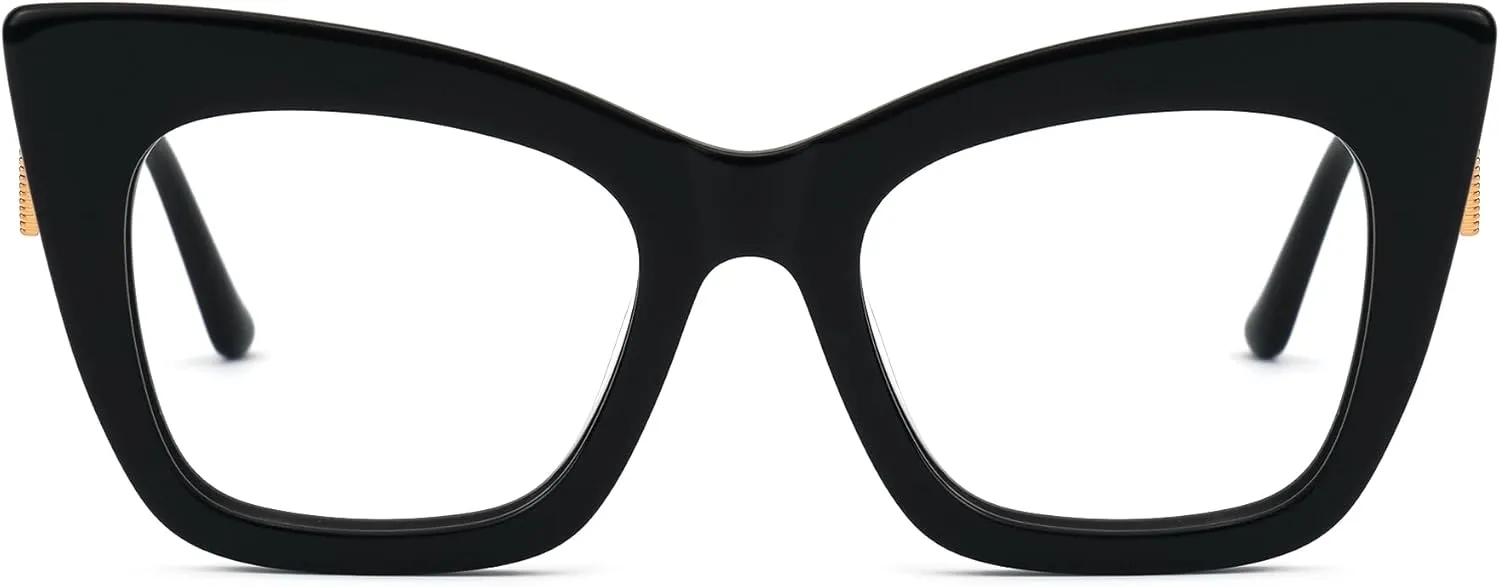 Zeelool Stylish Cat Eye Glasses Frame for Women with Non-prescription Clear Lens Cagle ZJGX143665